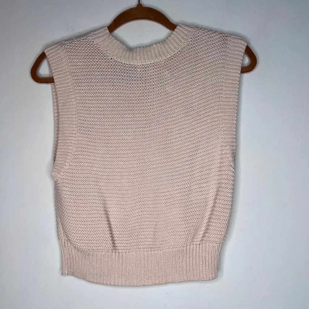 525 Cable Knit Sweater Vest Top Size XS - Picture 6 of 8